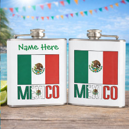 Cantil Bandeira Personalizada do México no Hip
