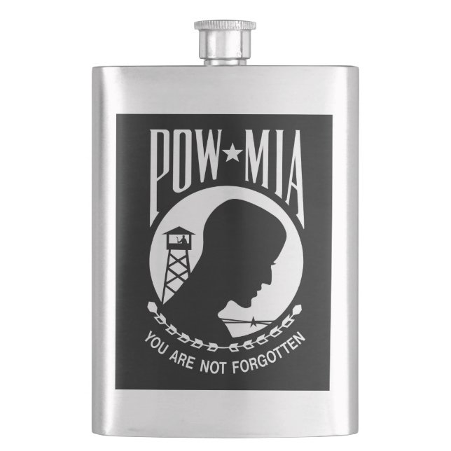 Cantil Bandeira POW MIA: Soldados desaparecidos da Guerra (Frente)