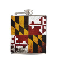 Bandeira preta do estado de Maryland do Grunge