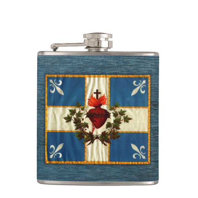 Cantil Bandeira Quebeque antiga Carrilhão Sacré-Cœur (Frente)