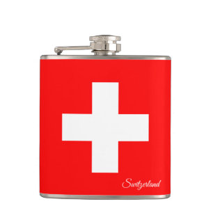 Cantil Bandeira suíça e Suiça de férias/fãs desporti