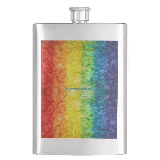 Cantil Bandeira tie-dye da SlipperyJoe's arco-íris pressi (Frente)