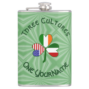 Cantil Bandeiras Americanas Irlandesas Italianas Trevo Se