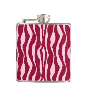 Cantil Banhas de zebra - Borgonha e Rosa