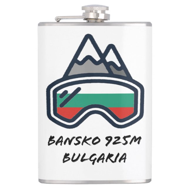 Cantil Bansko Ski Snowboard Resort Mug (Frente)