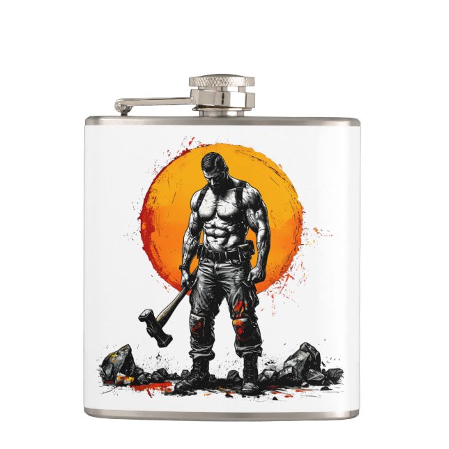 Cantil bárbaro guerreiro medieval fantVinyl Wrapped (Frente)