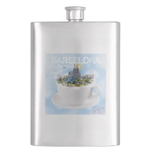 Cantil Barcelona em um Teacup - Sagrada Familia Skyline
