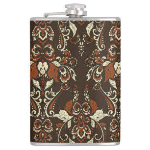 Cantil Barroco Floral: Papel de Carteira Clássico Vintage