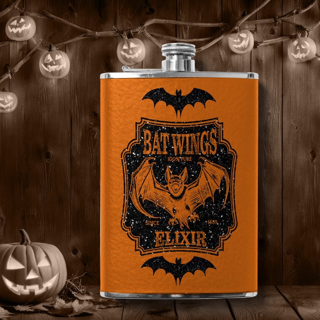 Cantil Bat Wings Elixir Orange e Black Glitter (Criador carregado)