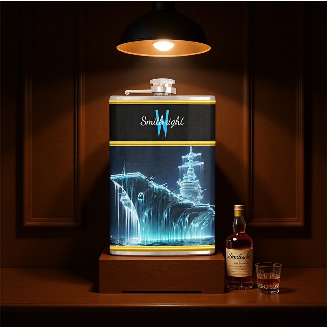 Cantil Bateria Congelada Sobe De Águas Escuras (Criador carregado)