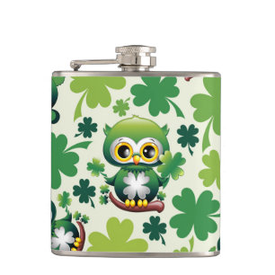 Cantil Bebê Coruja Fofo St Patrick Cartoon