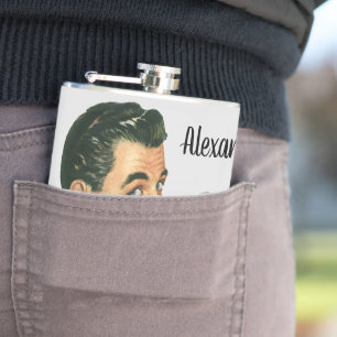 Cantil Bebidas de Coquetéis Antigos, Homem Bebendo Drinks