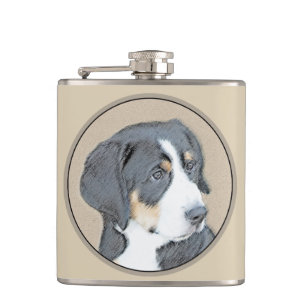 Cantil Bernese Mountain Dog Puppy Painting - Arte Origina