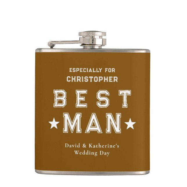 Cantil Best Man Appreciation Gift Brown (Frente)
