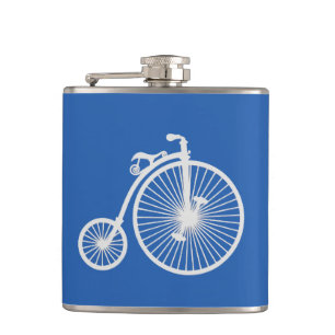 Cantil Bicicleta Branca da Vintage em Azul