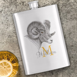 Cantil Bighorn Ram Animal art Aries Sinal Zodilatador Mon
