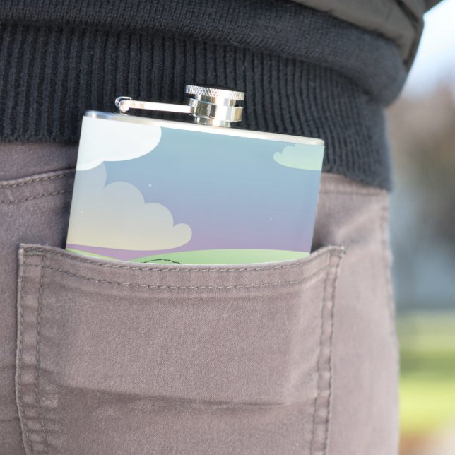 Cantil Bison Americano Buffalo em campo verde (In Situ)