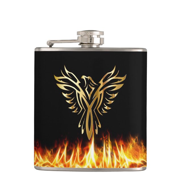 Cantil Black Dourado Phoenix Flames 6 oz. (Frente)