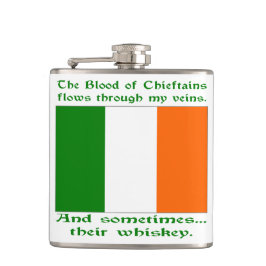 Cantil Blogue Irlandês e Whiskey Hip Flask