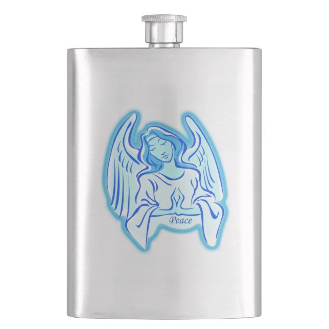 Cantil Blue Peace Angel Flask (Frente)
