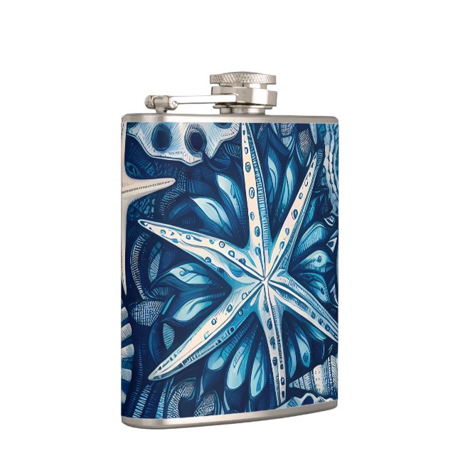 Cantil Blue Shells Beach Batik Starfish Nautical Theme (Direita)