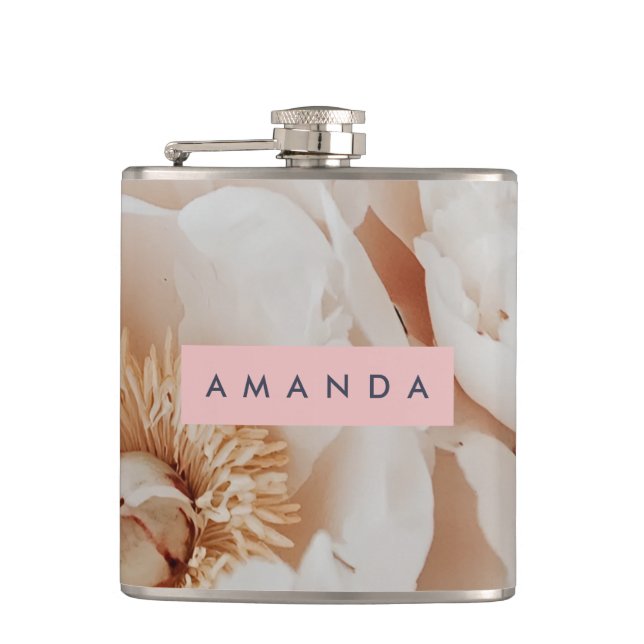 Cantil Blush Peony Floral Personalizado - Blush Peony (Frente)