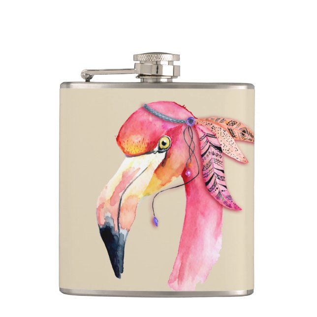 Cantil Boho Fiona Flamingo Flask (Frente)