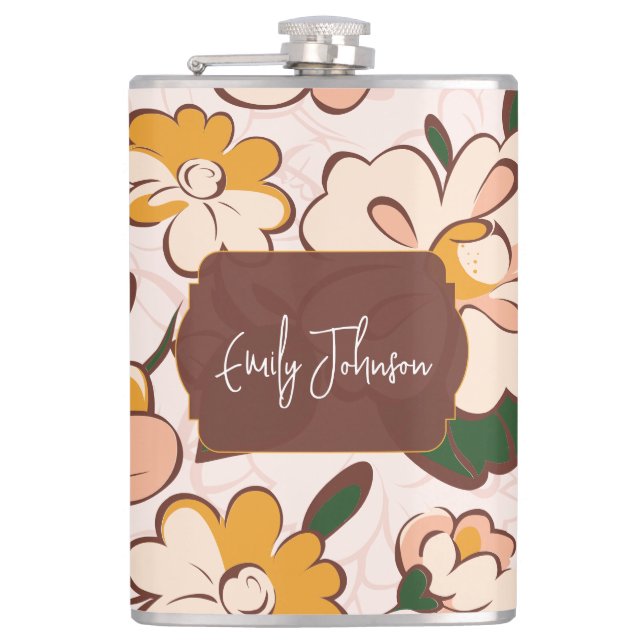 Cantil Boho Floral Custom Name (Frente)