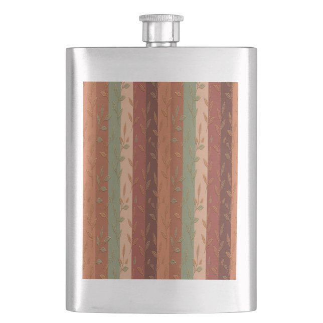 Cantil Boho Leaf Pattern Rustic Home Decor (Frente)