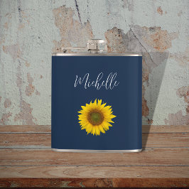 Cantil Boho Sunflower Marinho Blue Elegant Personalizado
