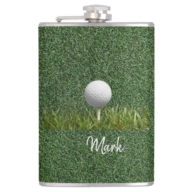 Cantil Bola de golfe com grama verde (Frente)