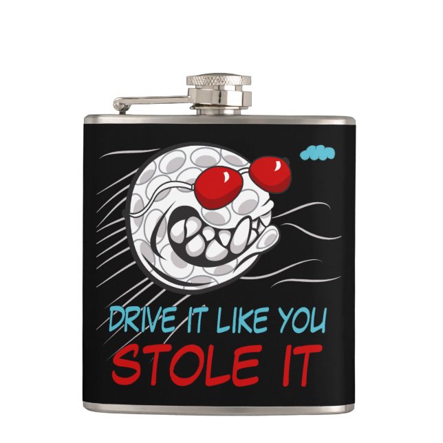 Cantil Bola de Golfe Voadora com óculos escuros pretos (Frente)