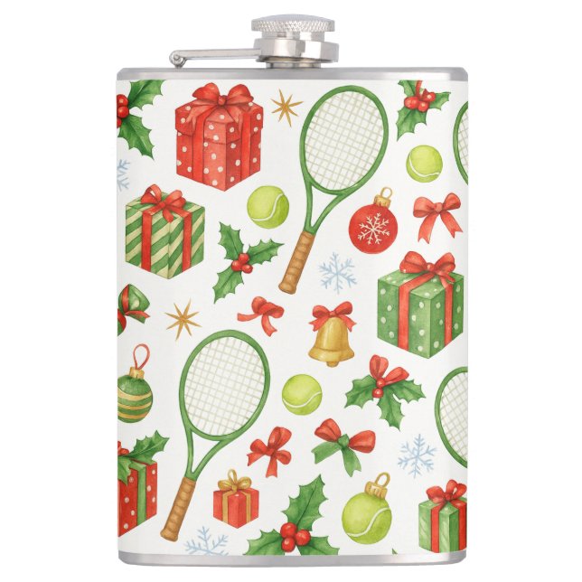 Cantil Bola de Natal de tênis e presentes de raquete para (Frente)