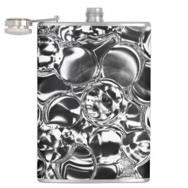 Cantil Bolhas de prata com tom de vidro ou metal