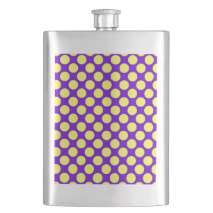 Cantil Bolinhas amarelas com stouro roxo