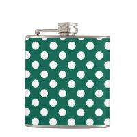 Bolinhas brancas em verde sage