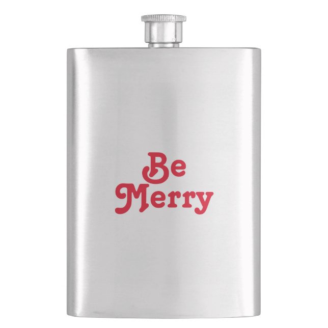 Cantil Bolsa de Natal vermelha Alegre Natal Feliz (Frente)