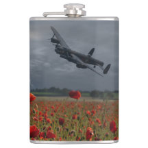 Bombardeiro Lancaster Sobre Um Campo De Pipoca