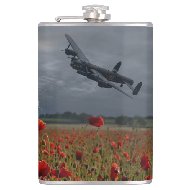 Cantil Bombardeiro Lancaster Sobre Um Campo De Pipoca (Frente)