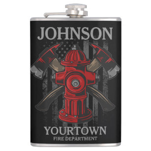 Cantil Bombeiro NOME Fire Department Hydrant USA Flag