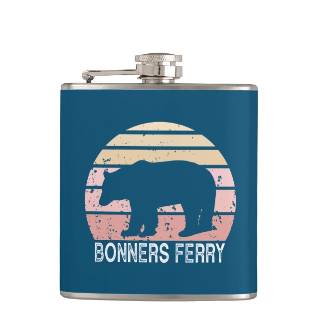 Cantil Bonners Ferry Idaho Retro Bear (Frente)