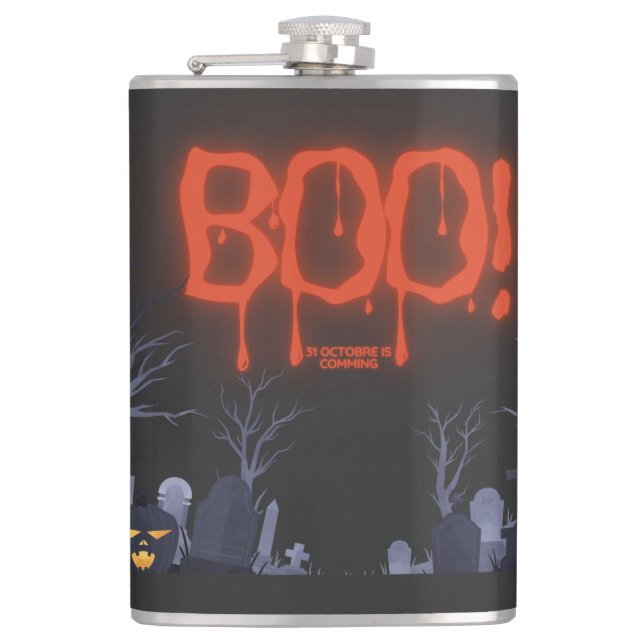Cantil Boo Halloween Spooky Night Graveyard (Frente)