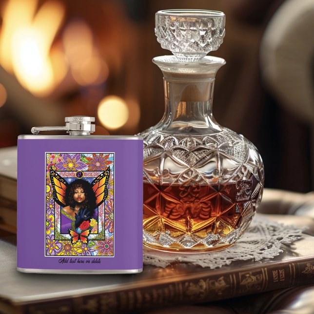 Cantil Borboleta Monarca Fada Purple Floral (Criador carregado)