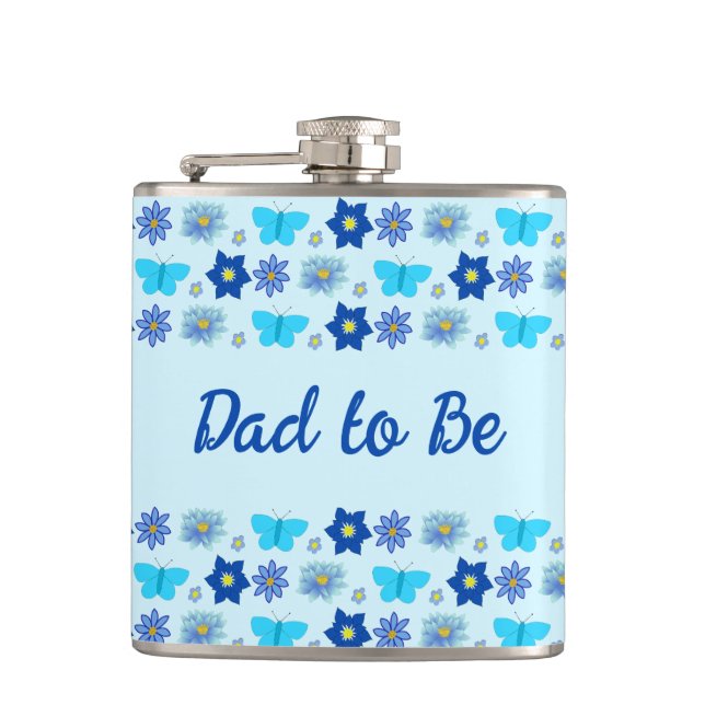 Cantil Borboletas e flores do menino azul personalizadas (Frente)