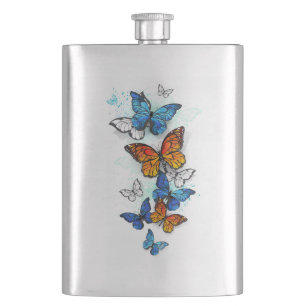 Cantil Borboletas voadoras Morpho e Monarca