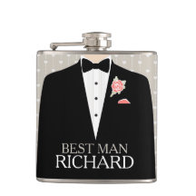 Botão de coral tuxedo do melhor homem chamado fras