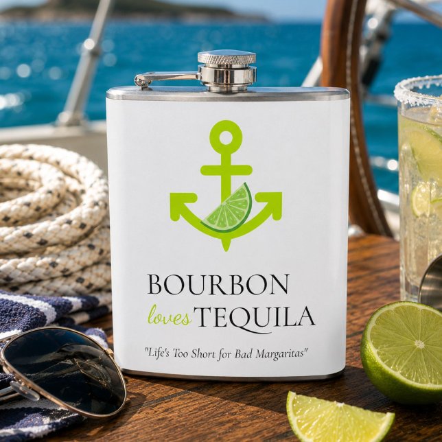 Cantil Bourbon Ama Tequila Âncora Lima Margarita Sail (Criador carregado)