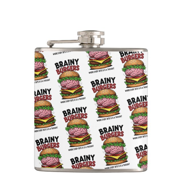 Cantil Brainy Burgers Flask (Frente)