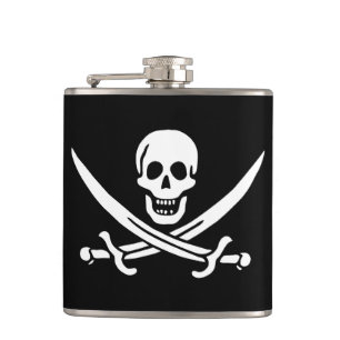 Cantil Branco, Bandeira Pirata, Calico Jack, Caveira e Cu