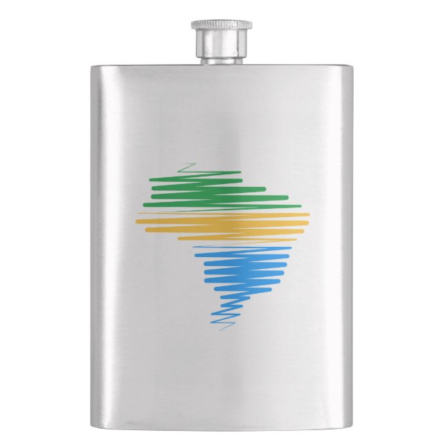 Cantil Brasil mapeia borda com cores de bandeira brasilei (Frente)